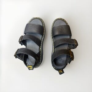 Dr. Martens Gryphon Pisa Leather Platform Sandals Women's 8